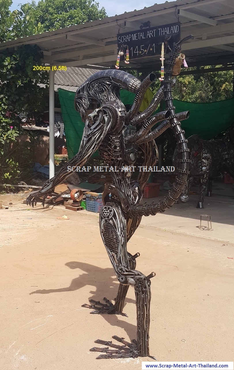 Alien Statue for sale Life Size Figure Sculpture Metal Replica