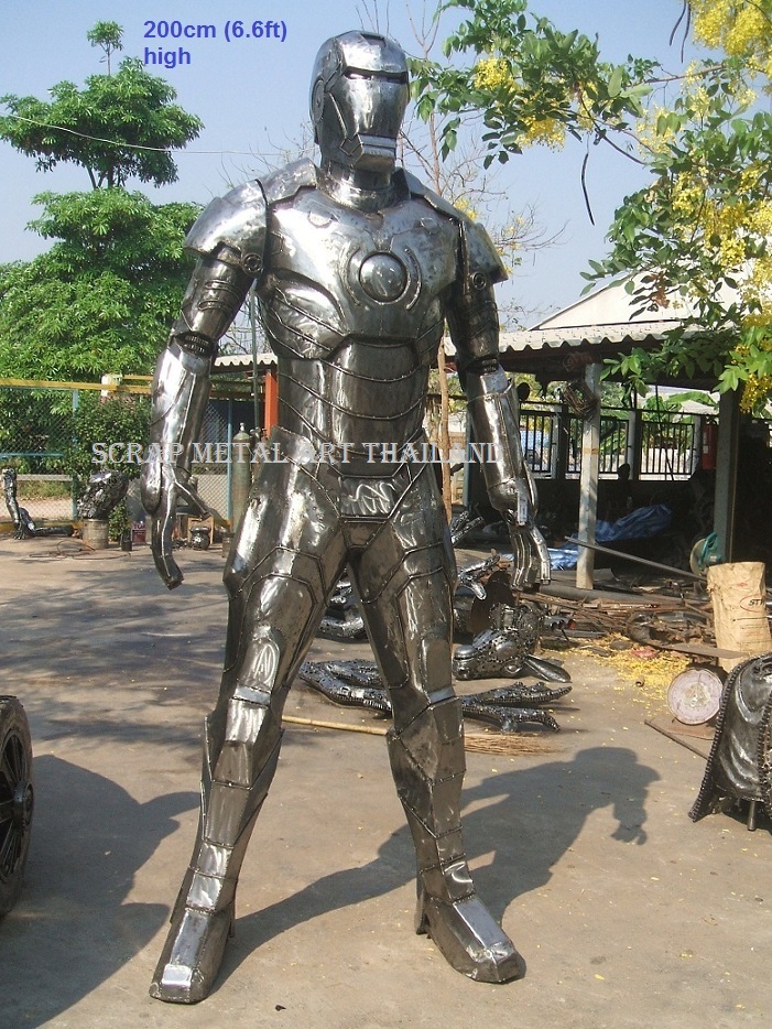 Iron Man statue for sale, life size metal figure sculpture