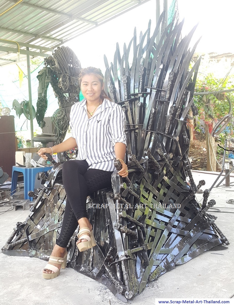 Iron Throne real life size replica Game of Thrones, for sale