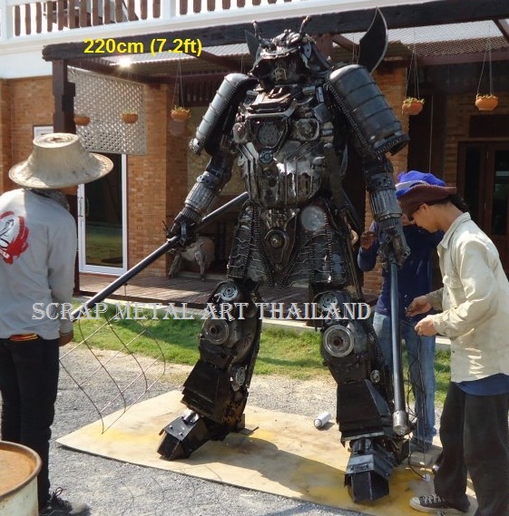 Japanese Samurai Warrior statue sculpture for sale, life size metal figure replica