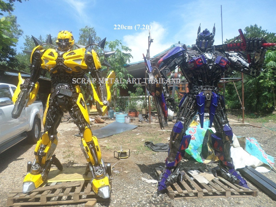 Transformers Bumblebee Optimus Prime Statues Figures for sale Age of Extinction models