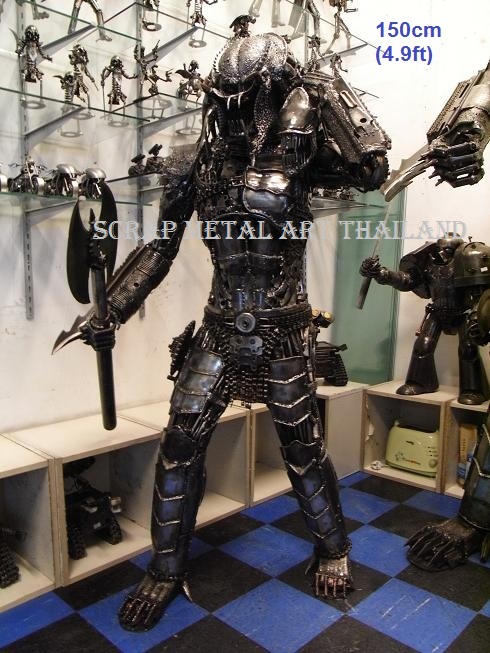 Predator Figure for sale Life Size scrap Metal art Statue Sculpture for sale
