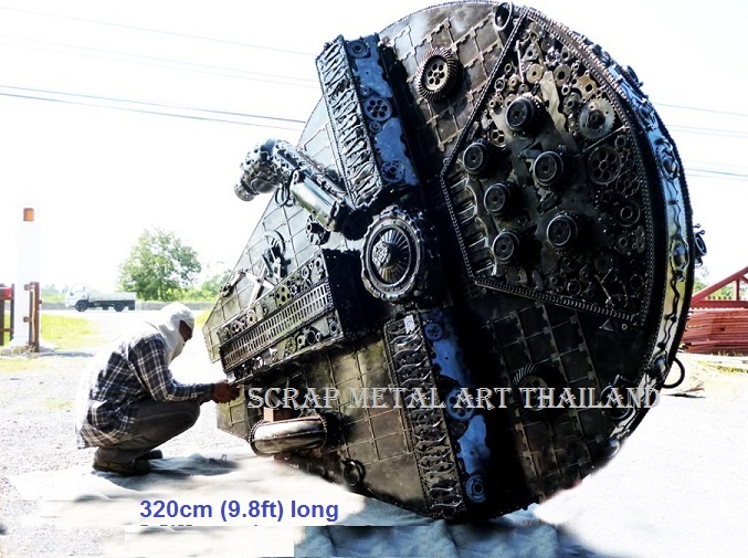 Star Wars Millennium Falcon replica for sale, metal star ship scalemodel