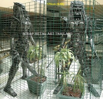 Predator lady Figure Life Size Metal Statue Sculpture for sale