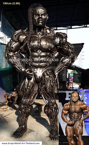 Kai Greene bodybuilder Statue Sculpture for sale, life size metal celebrity Figure Replica