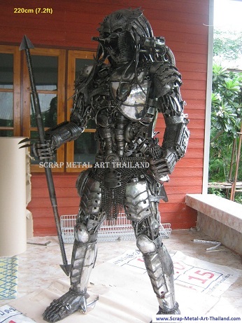 Predator Sculpture Full Size Figure Metal Statue for sale Thailand