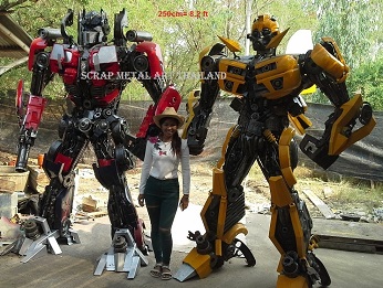 Transformers Bumblebee Optimus Prime Statues Figures for sale, Life Size, from Thailand