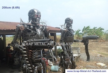 Terminator Replica T-800 Endoskeleton Genisys Life Size Sculpture Statue  Figure Metal for sale